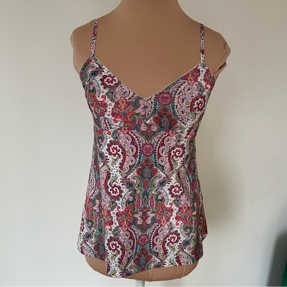 Zimmermann Ninety-Six Asymmetric Silk Multicolor Paisley Print Blouse EUC Size 0 - Picture 9 of 12